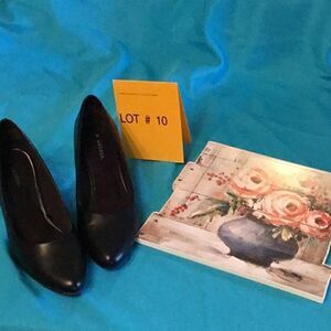 Ladies navy career shoes by GEORGE in size 10